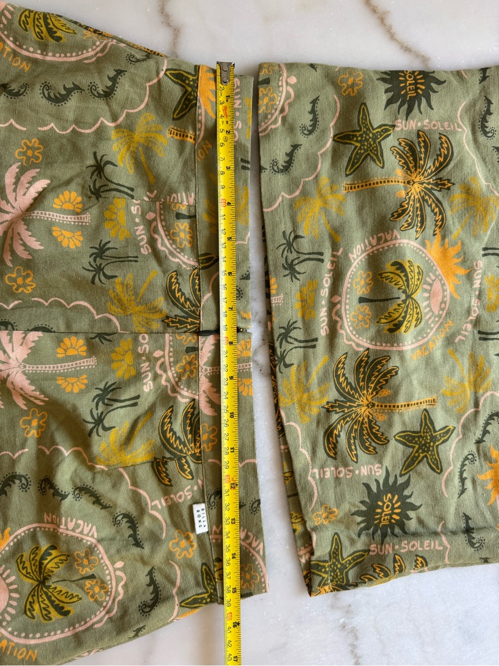 Billabong Olive Green Tropical Print Mini Skirt & Top Set - Picture 3 of 8